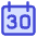 Date 30 Calendar Icon from Core Duo Set