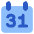 Date 30 Calendar Icon from Core Flat Set