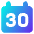 Date 30 Calendar Icon from Core Gradient Set