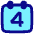 Date 4 Calendar Icon from Plump Pop Set