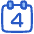 Date 4 Calendar Icon from Plump Duo Set