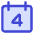 Date 4 Calendar Icon from Core Duo Set