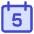 Date 5 Calendar Icon from Core Duo Set