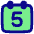 Date 5 Calendar Icon from Plump Pop Set
