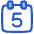 Date 5 Calendar Icon from Plump Duo Set