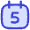 Date 5 Calendar Icon from Flex Duo Set