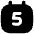 Date 5 Calendar Icon from Flex Solid Set