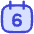 Date 6 Calendar Icon from Flex Duo Set