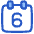 Date 6 Calendar Icon from Plump Duo Set