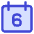 Date 6 Calendar Icon from Core Duo Set