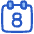 Date 8 Calendar Icon from Plump Duo Set