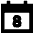 Date 8 Calendar Icon from Sharp Remix Set