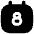 Date 8 Calendar Icon from Flex Solid Set