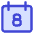 Date 8 Calendar Icon from Core Duo Set