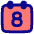 Date 8 Calendar Icon from Plump Pop Set