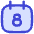 Date 8 Calendar Icon from Flex Duo Set