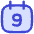 Date 9 Calendar Icon from Flex Duo Set