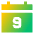 Date 9 Calendar Icon from Sharp Gradient Set