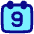 Date 9 Calendar Icon from Plump Pop Set