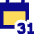 Monthly Calendar Icon from Sharp Pop Set