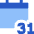 Monthly Calendar Icon from Sharp Flat Set