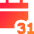 Monthly Calendar Icon from Sharp Gradient Set