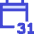 Monthly Calendar Icon from Sharp Duo Set