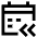 Past Event Previous Icon from Sharp Line Set
