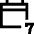 Weekly Calendar Icon from Sharp Line Set