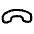 End Call Icon from Solar Linear Set