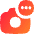 Camera Badge Ellipsis Menu Icon from Flex Gradient Set