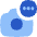 Camera Badge Ellipsis Menu Icon from Flex Flat Set