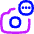 Camera Badge Ellipsis Menu Icon from Flex Neon Set