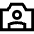 Camera Photo Front Icon from Sharp Line Set