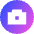 Camera Circle Icon from Sharp Gradient Set