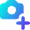 Camera Photo Add Icon from Core Gradient Set