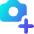 Camera Photo Add Icon from Core Gradient Set