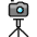 Camera Tripod Icon from Ultimate Colors Set