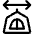 Tent Width Arrows Left Right Icon from Ultimate Regular Set
