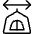 Tent Width Arrows Left Right Icon from Ultimate Light Set