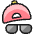 Cap Sunglasses Icon from Ultimate Colors Set