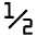 Character Fraction Icon from Carbon Set