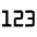 Character Whole Number Icon from Carbon Set