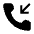Phone Incoming Filled Icon from Carbon Set
