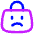 Shopping Bag Sad Icon from Flex Neon Set