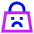 Shopping Bag Sad Icon from Sharp Neon Set