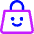 Shopping Bag Smile Icon from Core Neon Set