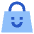 Shopping Bag Smile Icon from Sharp Flat Set
