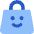 Shopping Bag Smile Icon from Core Flat Set