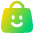 Shopping Bag Smile Icon from Plump Gradient Set